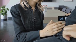 CHALLENGE | HURRY UP TO CUM before the business meeting (5 Minutes).
