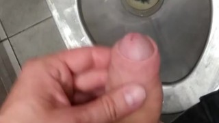 GUY MOANING AND MASTURBATING IN DIRTY PUBLIC TOUILET
