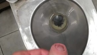 GUY MOANING AND MASTURBATING IN DIRTY PUBLIC TOUILET