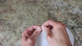 Fucking a Latex Glove in the Ass - Massive Cumshot