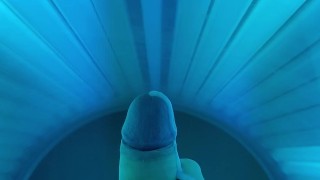 Public tanning bed masturbation 