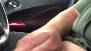Whipped it out at the Carwash, Jerking off