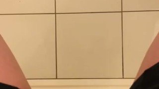 Asian boy masturbates with shampoo 