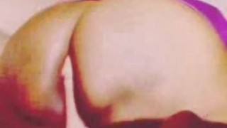 Ass cheeks stroking my toy