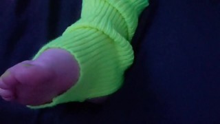 Young Neon Chubby BBW Feet Tease