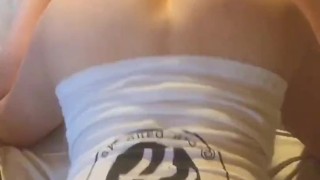 Taking Mr Hankey’s XXX Calibur Stretching my horny Milf Pussy