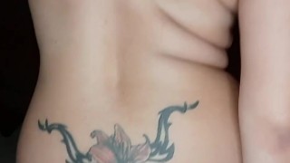 Anal Solo takes entire Dildo
