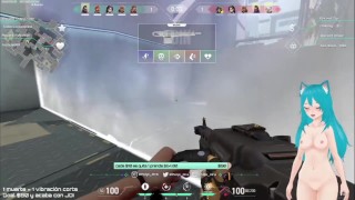 Pulpi_Ara💙 Vtuber caliente juega Valorant mientras se masturba en Stream Plexstorm #01 | 03-08-2021