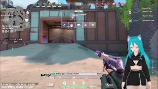 Pulpi_Ara💙 Vtuber caliente juega Valorant mientras se masturba en Stream Plexstorm #01 | 03-08-2021