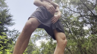 Cam Crest gets naked outside