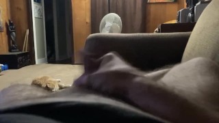 Stroking my dick until I cum POV