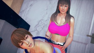 Hitomi Humpping Kasumi's Ass Dead or Alive 5