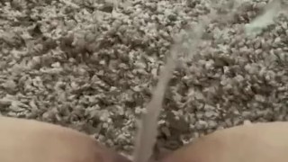 another thick piss stream hits my carpet
