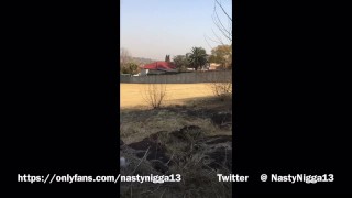 Caught by passerby busting a quick nut in the park (THICK CUMSHOT)