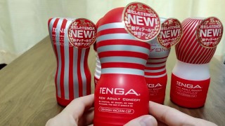 【個人撮影】人生初のTENGAで大量射精(*'ω'*)　締め付けがすごくてびっくりしました、、、　hentai Japanese Amateur Hand Job CUM