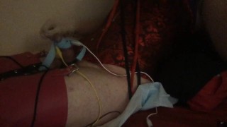 Sissy in Corset Estim