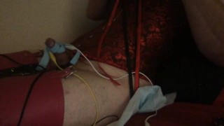 Sissy in Corset Estim