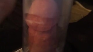 Pumping huge cock 