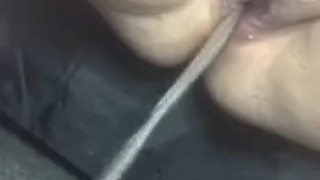 Pissing on the ground 