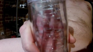 Shooting cum in a fleshlight for the first time - TWICE!!