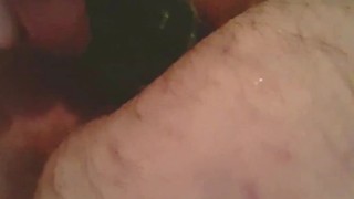Ass fuck with cucumber 2