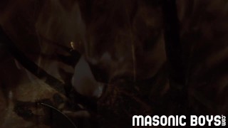 MASONICBOYS - Austin Young first time fingered and jerked by German daddy