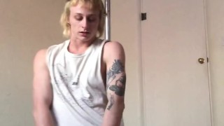 gay ftm pole dance in a tiny g string - bussy and asshole hanging out