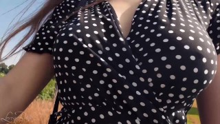 Boobwalk: Polka Dot Dress
