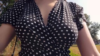 Boobwalk: Polka Dot Dress