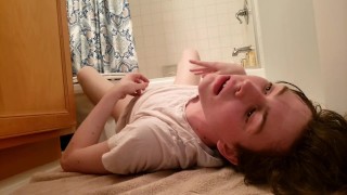 Twink Boy Pissing Himself