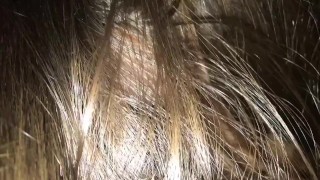 Одноклассница сделала сочный, слюнявый минет . Обкончал все лицо.