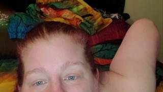 Redhead BBW Naked Yoga