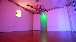sissy femboy pole dance strip tease - ftm