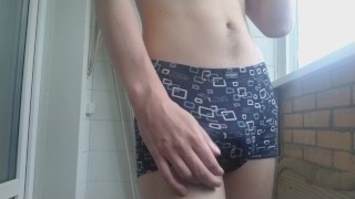 cock massage in panties