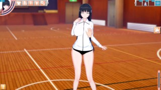 【エロゲーコイカツ！】無表情爆乳「マナカ(オリキャラ)」のおっぱい揉みまくりH！(アニメ3DCG動画)[Hentai Game Koikatsu! ](Anime 3DCG video)