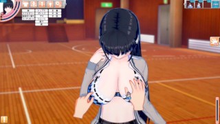 【エロゲーコイカツ！】無表情爆乳「マナカ(オリキャラ)」のおっぱい揉みまくりH！(アニメ3DCG動画)[Hentai Game Koikatsu! ](Anime 3DCG video)