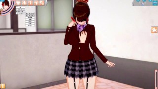 【エロゲーコイカツ！】性格艶やかな爆乳「(麗香オリキャラ)」のおっぱい揉みまくりH！(巨乳アニメ3DCG動画)[Hentai Game Koikatsu! ](Anime 3DCG video)