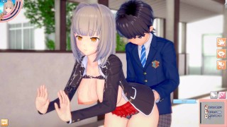 【エロゲーコイカツ！】爆乳美少女「梓(オリキャラ)」のおっぱい揉みまくりH！(巨乳アニメ3DCG動画)[Hentai Game Koikatsu! ](Anime 3DCG video)