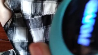 Milf Squirts All Over Her Mirror Using Vibrator