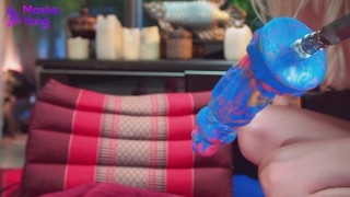 Cute Teen's Anal Stretching and Pussy Wrecking With HUGE Mr. Hankey Dildos Compilation