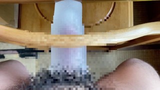 【早漏童貞】おなほ固定していっぱいノーハンドオナニーしようと思ったけどあっという間にイキ果てる早漏童貞～オナニー中毒～