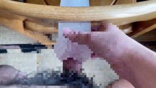 【早漏童貞】おなほ固定していっぱいノーハンドオナニーしようと思ったけどあっという間にイキ果てる早漏童貞～オナニー中毒～
