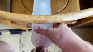 【早漏童貞】おなほ固定していっぱいノーハンドオナニーしようと思ったけどあっという間にイキ果てる早漏童貞～オナニー中毒～