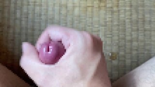 「アッ、イっちゃう///」ローション手コキで喘ぎながら射精する早漏ド変態～オナニー中毒～