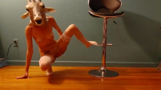 Demons in Giraffe mask Peeing