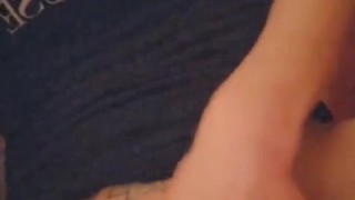 Petite sexy blonde tight wet pussy fingering solo masturbation eye contact hot small tits