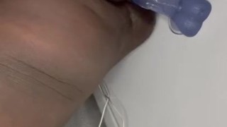 Bbw playing with dildo