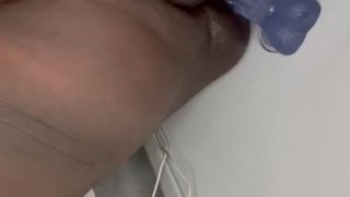 Bbw playing with dildo