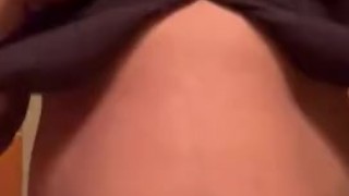 stripping down to play with my asshole in the bathroom