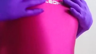 Mary playing Zentai and Leohex